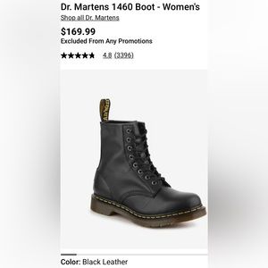Black Dr. Martens US Women’s Size 8